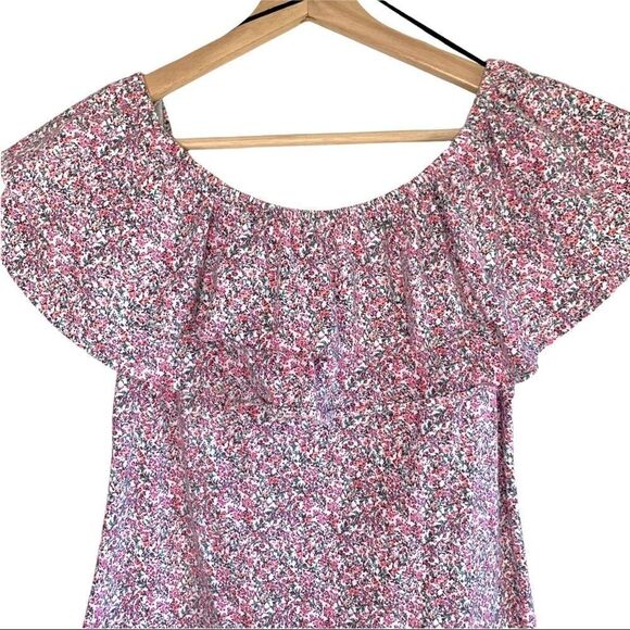 H&M Mini Floral Ruffled Top Body Con Dress - Picture 2 of 9